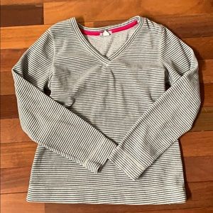 Striped Fleece Pullover